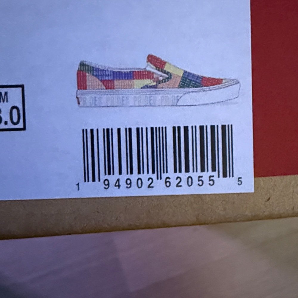 Vans Classic Slip-On Pride Sneakers Multi True White Men’s 10 & 11.5 - Picture 10 of 10